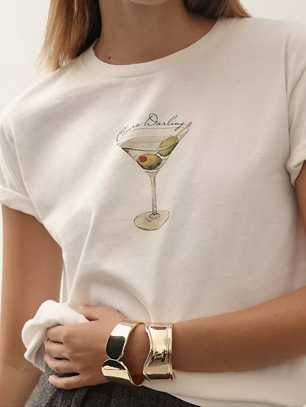 Anthropologie Cocktail Hour Graphic Tee